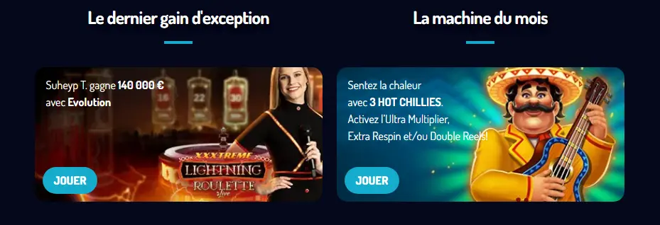 Le dernier gain d'exception au Lucky8