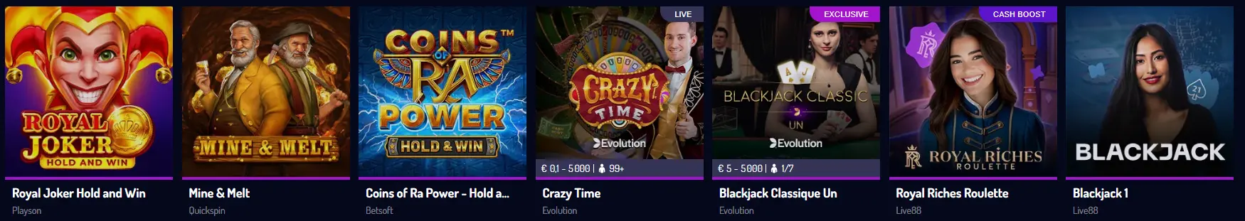 les meilleures machines à sous au Lucky8