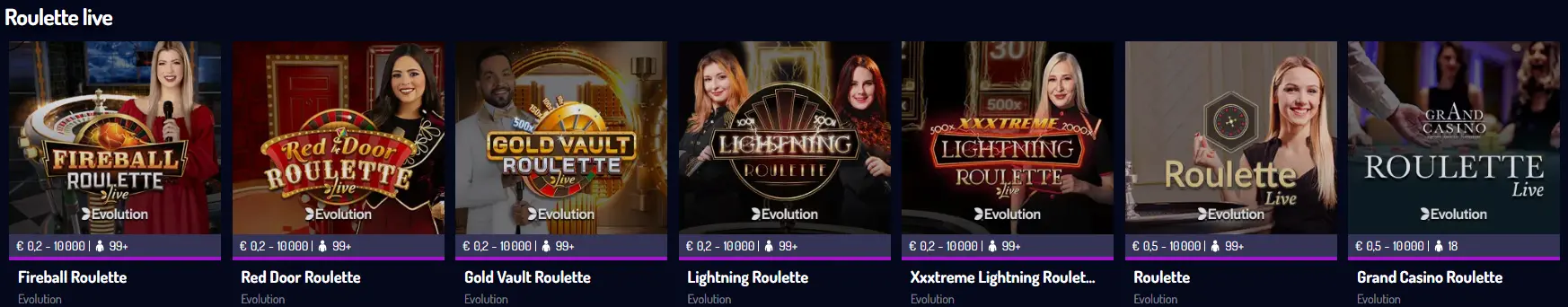 Roulette au Lucky8