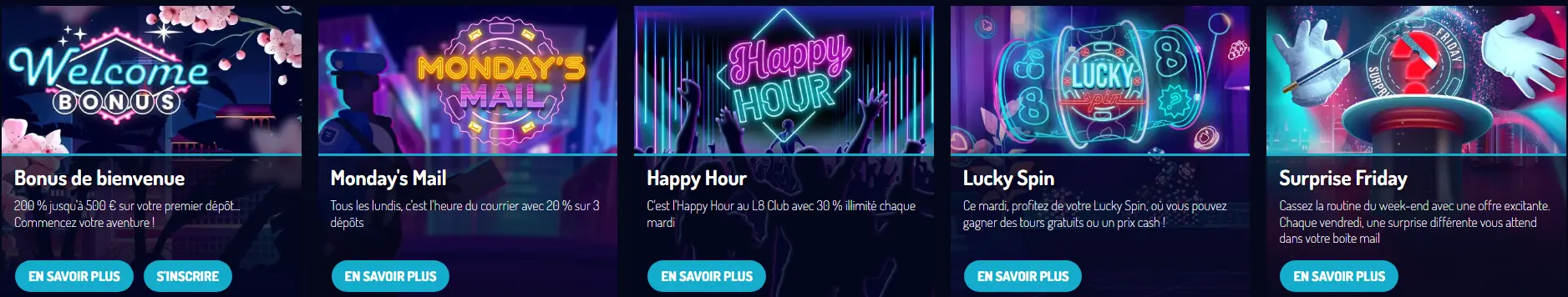 Lucky Spin promotion au Lucky8