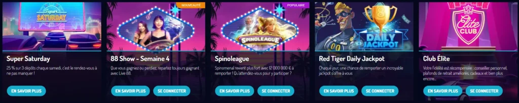 Spinoleague promotion au Lucky8
